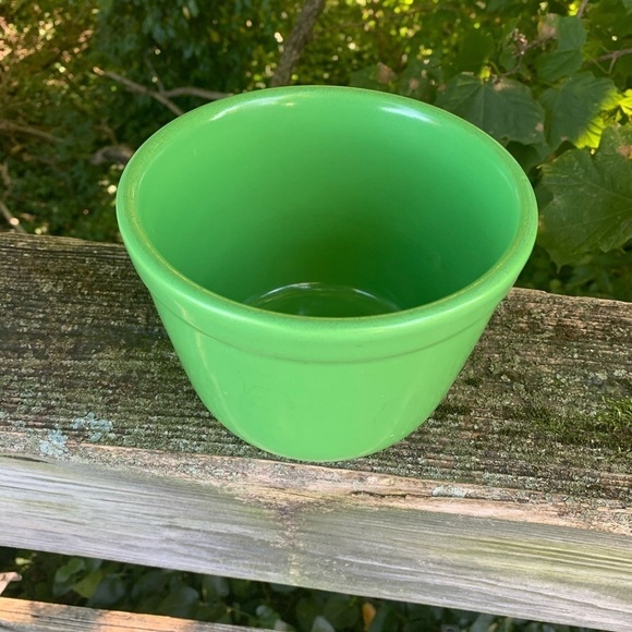 Vintage 1940’s Stonewear Kitchen Bowl Green - Picture 5 of 6